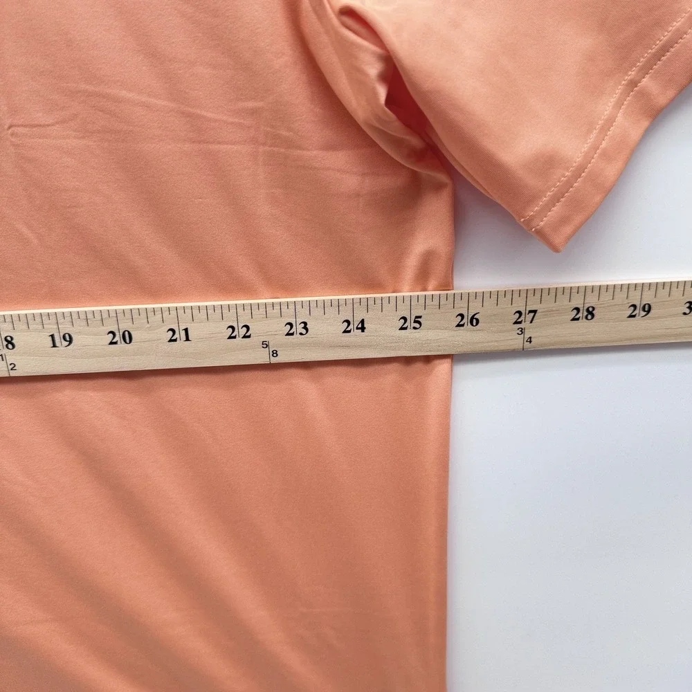 RLX Ralph Lauren Gold Concept 1 Red Mens XL Solid Golf Shirt Lightweight